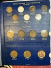 Great Britain Minor Type Set 1902 - 1966  Farthing To 6 Pence 31 Coin Lot  Album