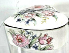 Vintage Porcelain Heart Shaped Trinket Box Flowers Japan Decorative Collectible
