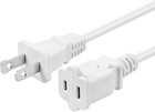 2 Prong Extension Cord  Ac 2-prong Male And Female Power Cable 16awg 13a 125v   