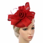 Women Feather Hair Fascinator Clip Wedding Headband Royal Tea Cocktail Party Hat