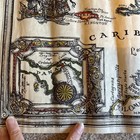Vintage 1965 The West Indies Caribbean Sea Island Map Poster 21 X 16   pirates