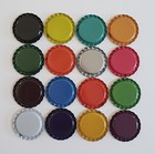 500 Flattened Colored Beer Bottle Caps Craft Crown Flat Colors Red Blue Pink