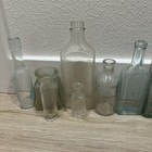 Mixed Lot Of 14 Small Antique Vintage Glass Bottles Apothecary Home Decor