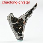 21 4ct Brenham Olive Meteorite Pendant Olive Meteorite Slice Dg0549