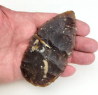 4 0625  Thin Very Large Knife River Flint Oval Knife Blade North Dakota Artifact