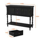 Retro Console Table With Door Drawer Storage Cabinet Buffet Table Dining Room Us