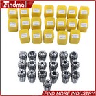 Findmall 19pcs Er16 Collet Set Complete Sizes Including All 16th 32nds   64th