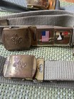 Lot Of 3 Vintage Boy Scout Belt Merit Badges Buckle Bsa 1950s1960s Solid Brass
