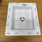 Builders Edge 7 In  X 8 In   117 Bright White Scalloped Universal Mounting Block