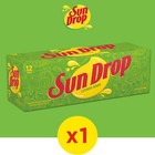 Sun Drop Citrus Soda Pop  12 Fl Oz  12 Pack Cans Sameday Shipp   