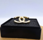 Chanel Cc Small Golden Brooch Pin For Hat Scarf Tie Colar Lapel Pin