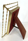 Vintage 1950s 24k Gold Plated Picture Frame Hollywood Regency 10x7 Velvet