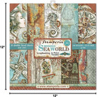 International  Kft Paper Pad 12x12 10pk Sea World  30 5 X 30 5  12  X 12    Mult