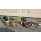 Vintage Antique Solid Wood Mallard Duck Hunting Decoys Hand Painted Folk Art