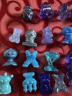 Crazy Bones Crazybones Gogos Blue Figure Figurine 90   s Vintage Toy Lot Of 26