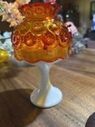 Vintage Le Smith Moon And Stars  Fairy Lamp Minty Perfect
