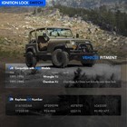 Switch Lock Cylinder With Door Lock   Keys For Wrangler Yj 1991-1996