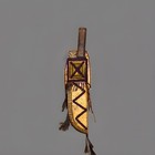 Vintage Native American Indian Leather Knife With Alligator Skin -pre-owned