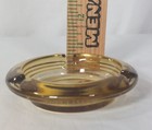 Vintage Thunderbird Casino Hotel Las Vegas Amber Glass Ashtray Smoking Cigarette