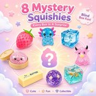 8pcs Blind Box Squishy Slow Return  Desk Decor Relief Gift Adult