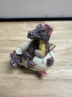 Lot Of  Two Vintage Dragon Egg Hatching Figurine - Ceramic Fantasy Hand Painted