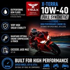 Triax Xterra 4t 10w-40 Full Synthetic 4 Stroke Engine Oil   For 1 Quart