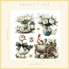 Easter Rub-on Transfers  16 Uv Farm Stickers For Spring Diy Crafts