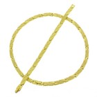 Hugs   Kisses Necklace Bracelet Set Stampato Stainless Steel Gold Tone 18  Dc