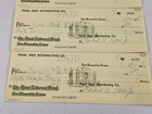 Pearl Beer Cleared Canceled Checks 1965 New Braunfels  Tx Advertising Lot Of 4 
