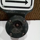Vintage Retired Crosswalk Pedestrian Push Button Porcelain Sign  Mc Cain