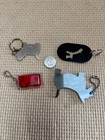 Lot Of 4 Pre-owned Used Scottie Scotty Keychains Keyrings Various Materials Nice