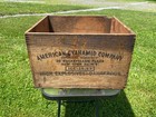 Vintage American Cyanamid Coal Mining Explosives Crate Wood Dynamite Tnt Box
