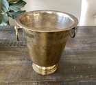Vintage Silver Plated Brass Wine Ice Champagne Bucket William Adams towle