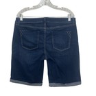 Apt 9 Bermuda Denim Shorts Womens Size 14 Dark Wash Stretch