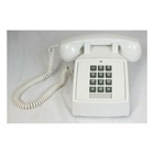 Cortelco 2500vwh Corded Phone White 1 Line Tone Dial