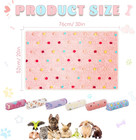 6 Pack Guinea Pig Cage Liner  Washable Guinea Pig Fleece Blankets Beding Accesso