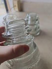 Lot Of 3 Vintage Hemingray  56 Made In Usa Clear Glass Electric Insulator