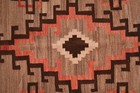 Antique Navajo Rug Native American Indian Vintage Weaving 39x38 Textile
