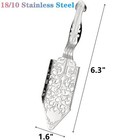 6 Pcs Absinthe Spoons 18 10 Stainless Steel Wormwood Drinking Filter Vintage    