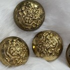 20 Vintage Antique Brass Picture Buttons Many Designs Military Mid-century  