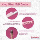 Pre Rolled Cones Pink King Size Natural Rolling Paper Cones 100 Pack By Kashmir