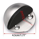 Floor Door Stopper  10 Pcs Stainless Steel Door Stopper With Rubber Bumper-co   