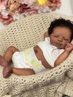 Black Reborn Baby Dolls 18  Newborn Full Body Vinyl Girl With Poseable Limbs