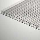 Pack Of 10 Sheets Polycarbonate Twin Wall Clear 8mm - 032   Thickness