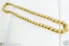 Handmade Antique Carved Round Graduated Beads Necklace 17 l