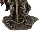 Six Winged Seraphim Guardian Angel W Serpent Statue Bronze Finish