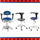 Dental Portable Pu Leather Foldable Chair Set adjustable Doctor Mobile Chair