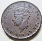 1943 Canada Newfoundland Small Cent Coin  One Penny