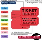 Raffle Tickets Double Rolls 1000 Per Roll 50 50 Raffle Tickets For Events carniv