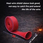 Wire Heat Shield Sleeve Fiberglass Heat Shroud Heat Sleeving Fuel Line 3 8  